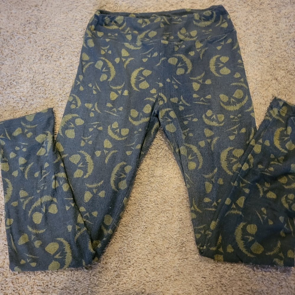 LuLaRoe Halloween Jack-O-Lantern leggings OS